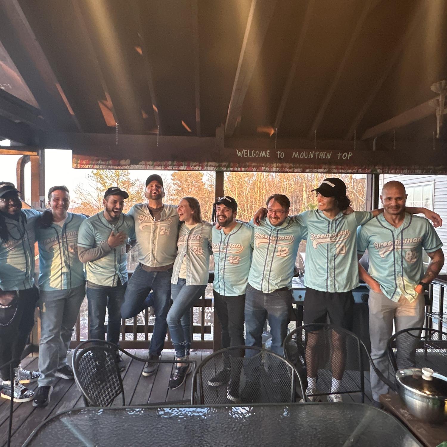 Groomsmen at the soirée
