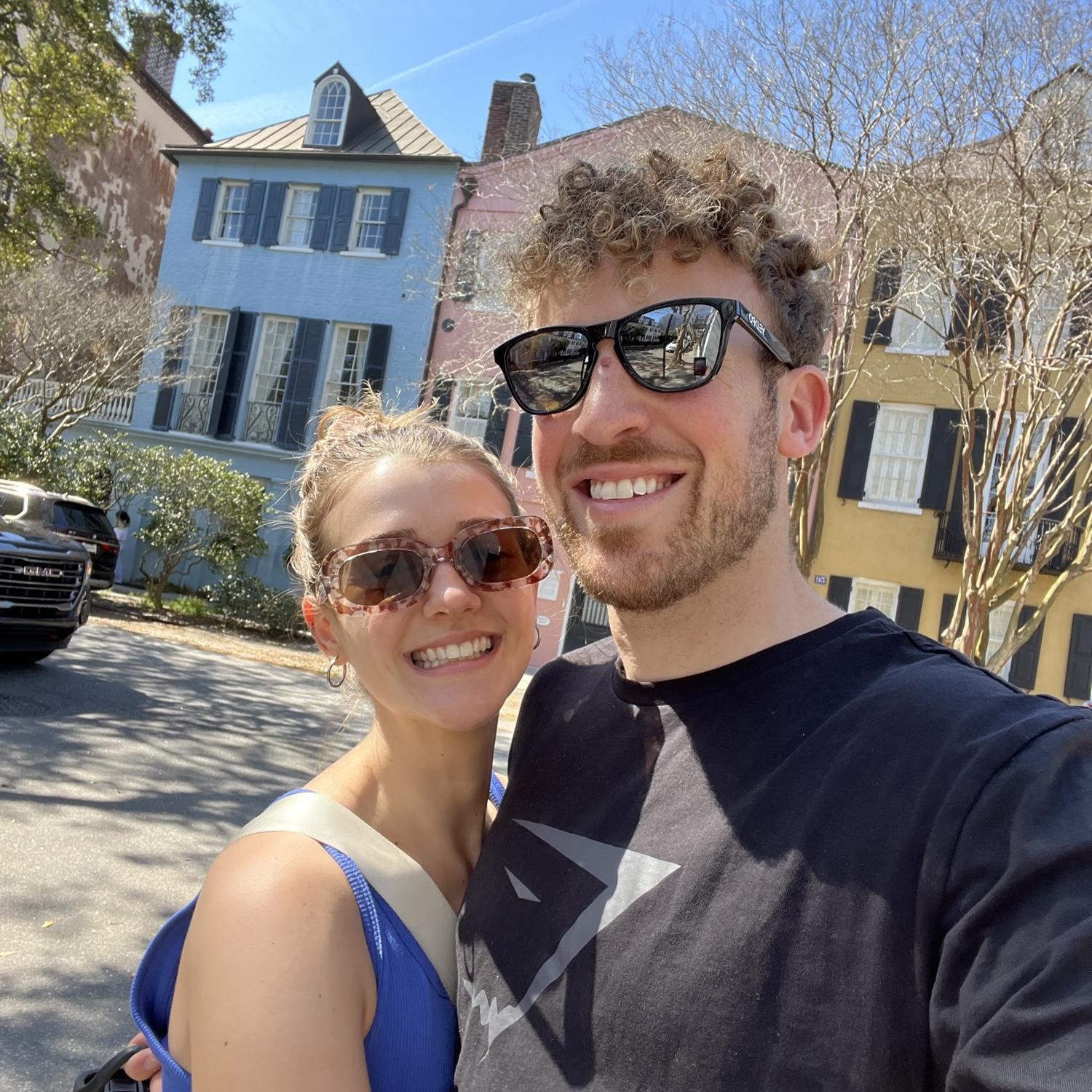 Rainbow Row on a trip to Charleston, SC, February, 2023.