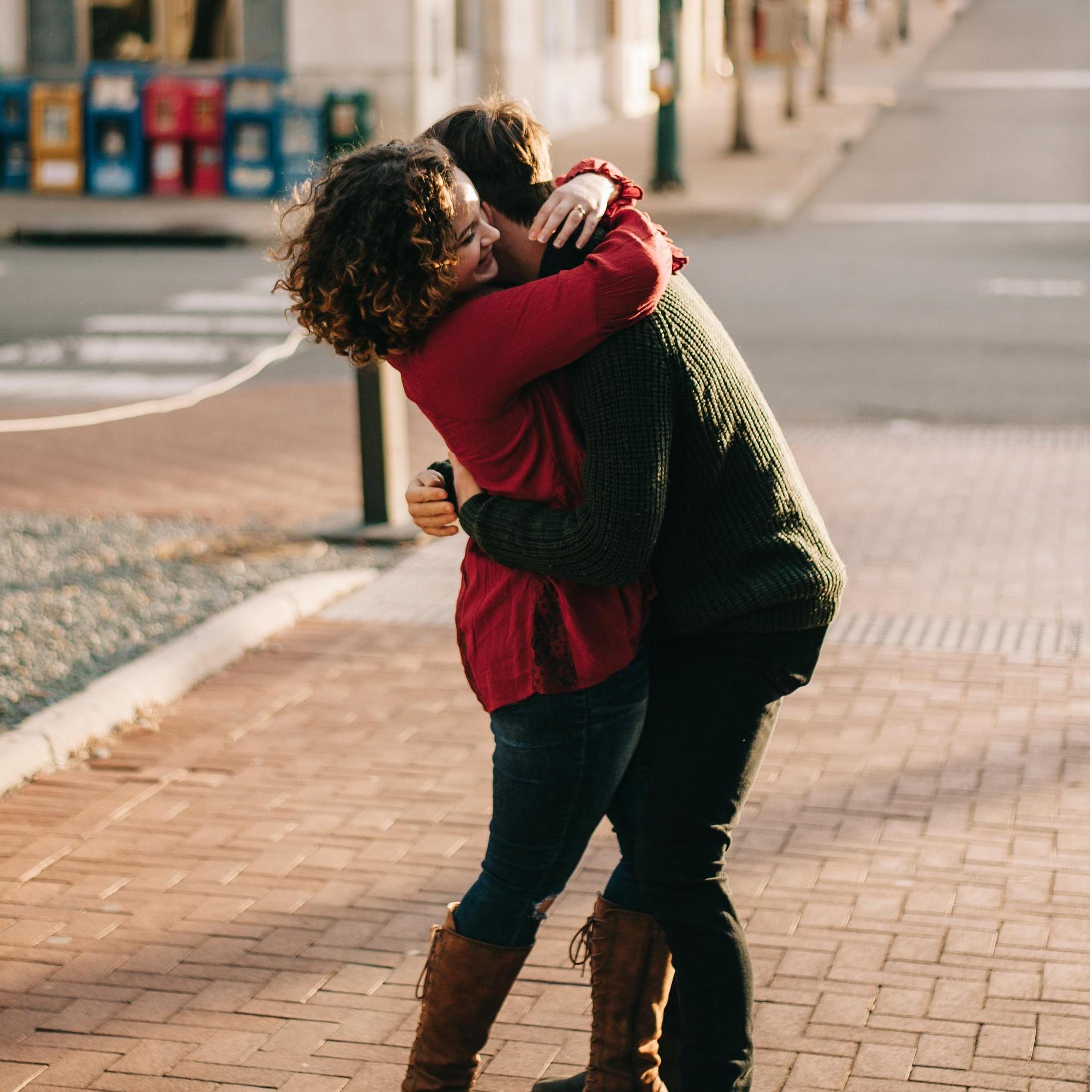 A good hug is worth a thousand words.