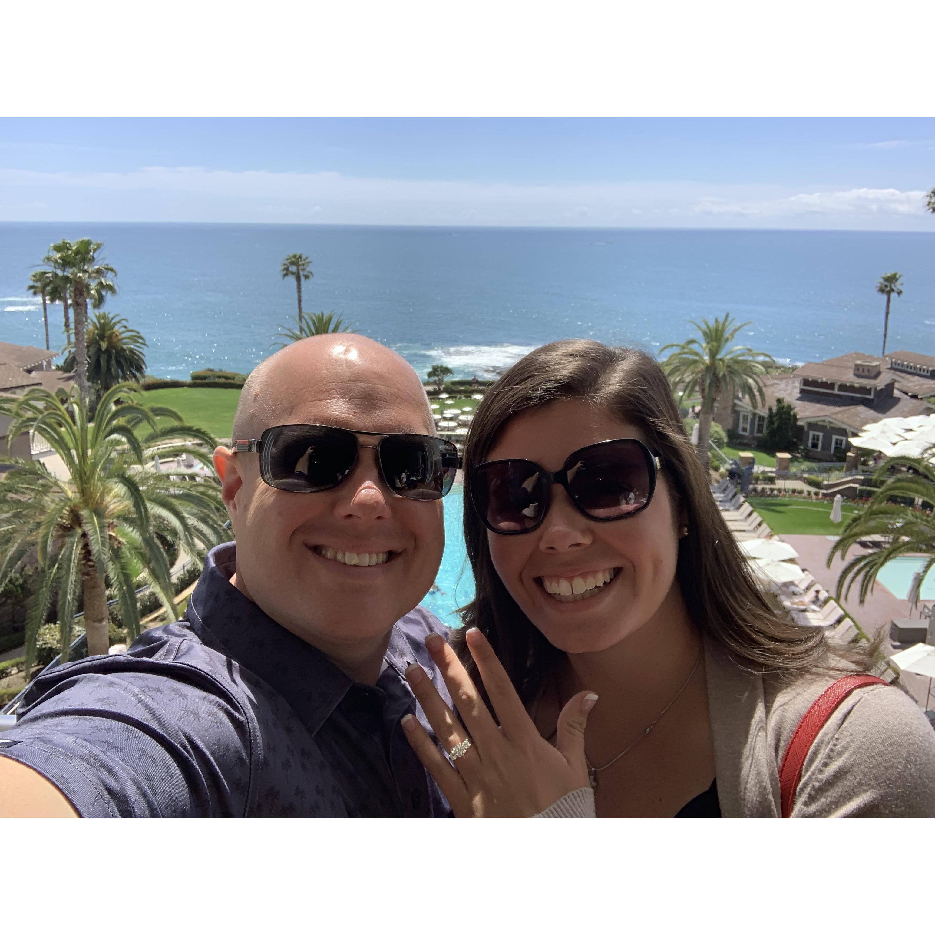 The day after our engagement | Laguna Beach, California