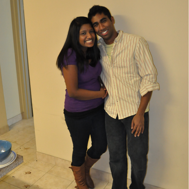 [2012] Our first photo together - Colgate should have hired us...