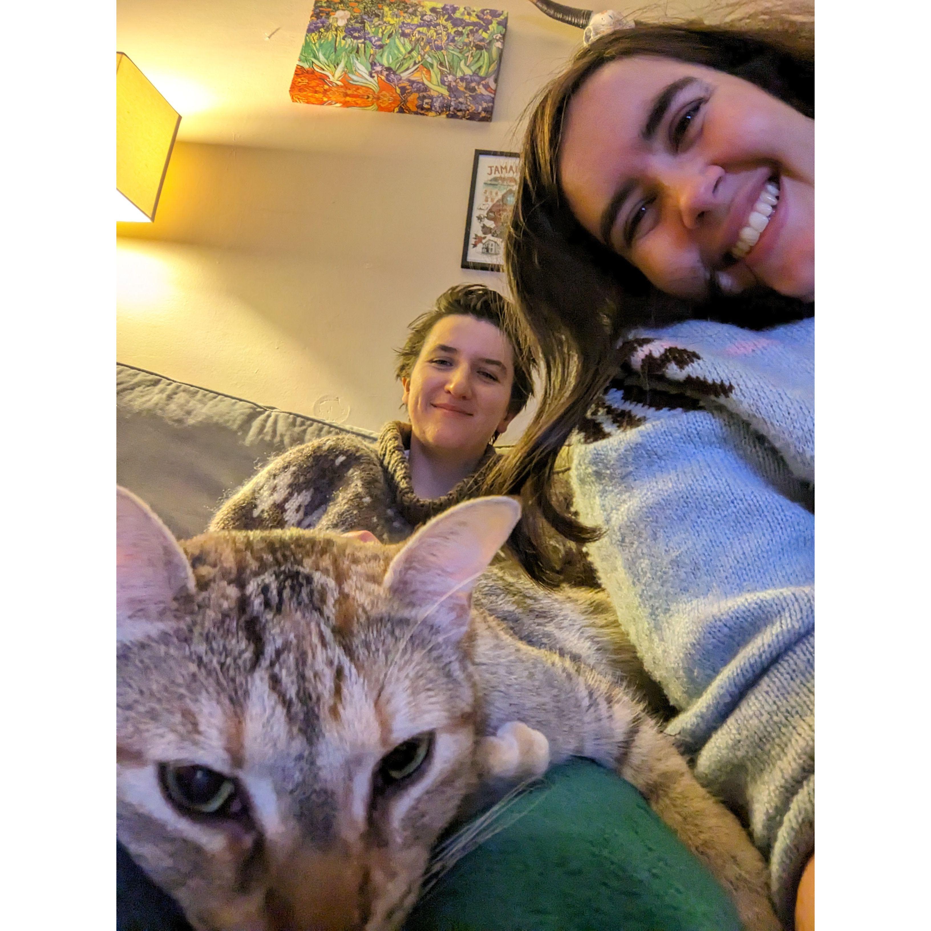 Family selfie, winter 2022