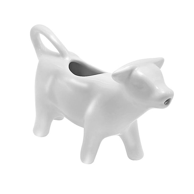 Ceramic Creamer Pitcher, Coffee Milk Creamer Pitcher, Cow Shape Milk Jug,Sauce Pitcher,Milk Creamer Jug for Kitchen 100ML
