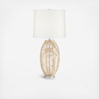 Knoll Rattan Basket Table Lamp