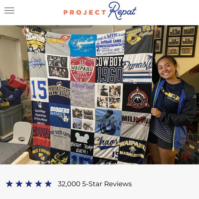 Custom Swarthmore College T shirt Quilt: Project Repat E-Gift Card