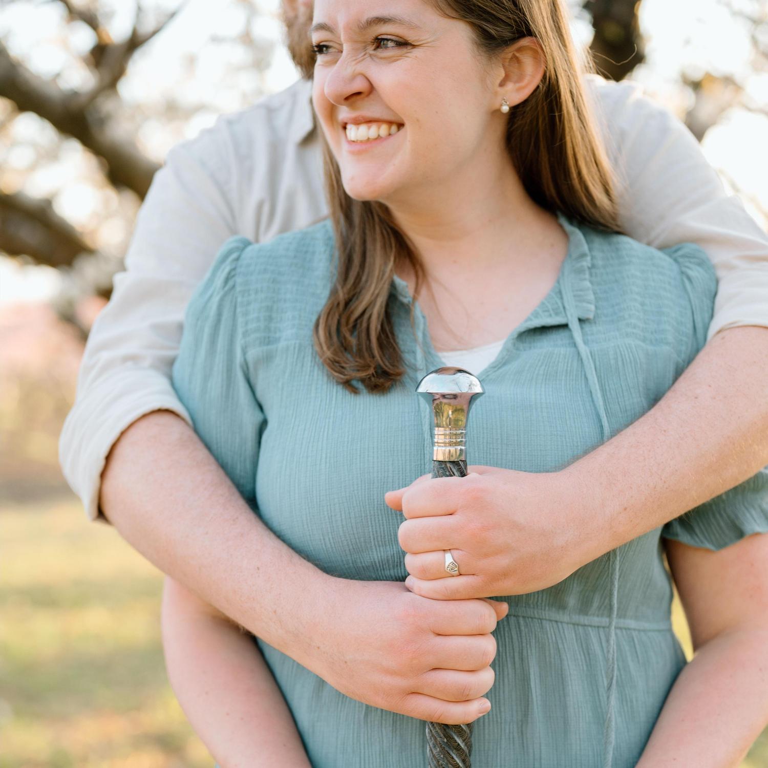 Hehe, the sword again. We look forward to also taking some wedding  photos with this sword because it was so fun.