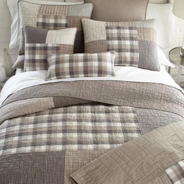 Queen- August Grove® Somers Standard Cotton Farmhouse Quilt | Wayfair