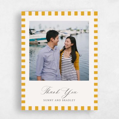 Yellow Wedding Thank You - Limone Photo