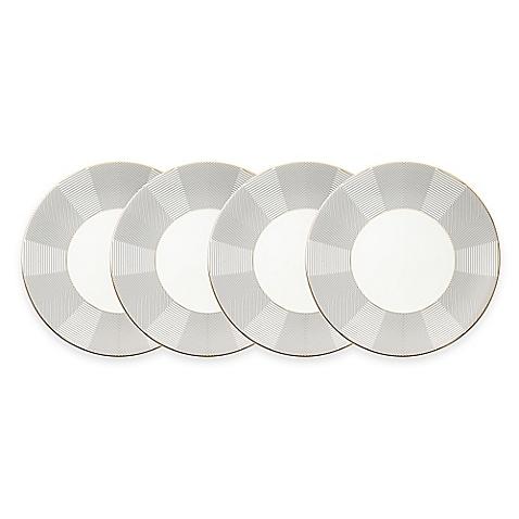 B by Brandie™ Grande Duke Salad Plates in Black/Gold (Set of 4)