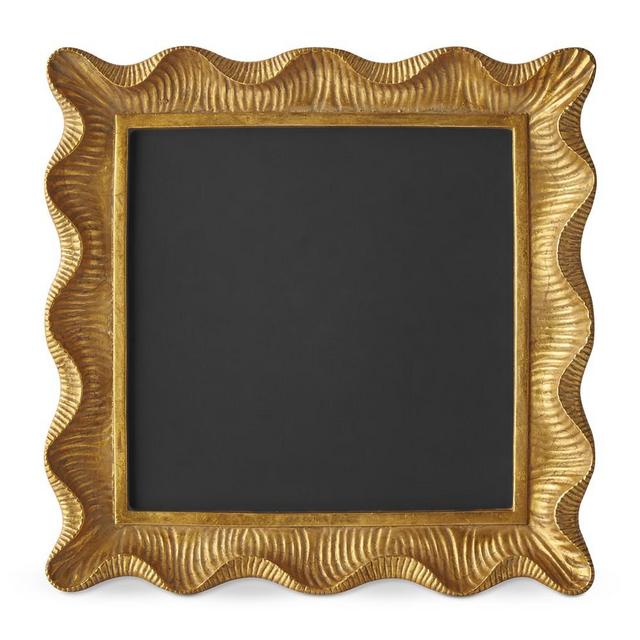 AERIN Gold Scalloped Gallery Frame, 8" X 8"