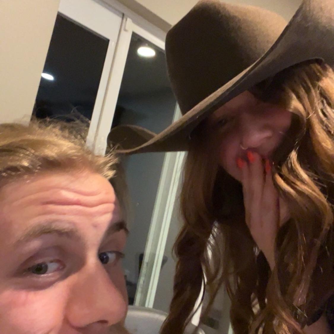 Our first photo together! Daniel drove home to take Kate on a date and take her to get one of her tattoos!