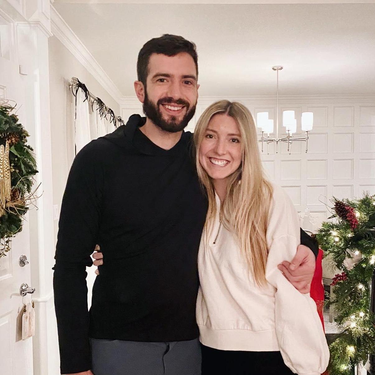 Celebrating our first Christmas together! Thank you Jesus!