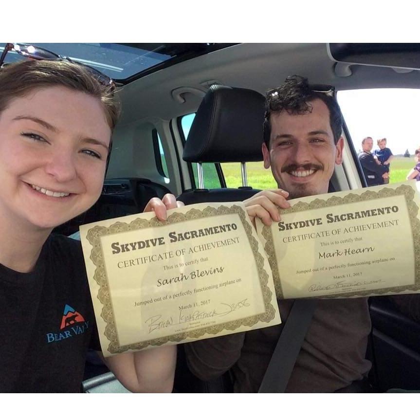Skydiving for Marks Birthday