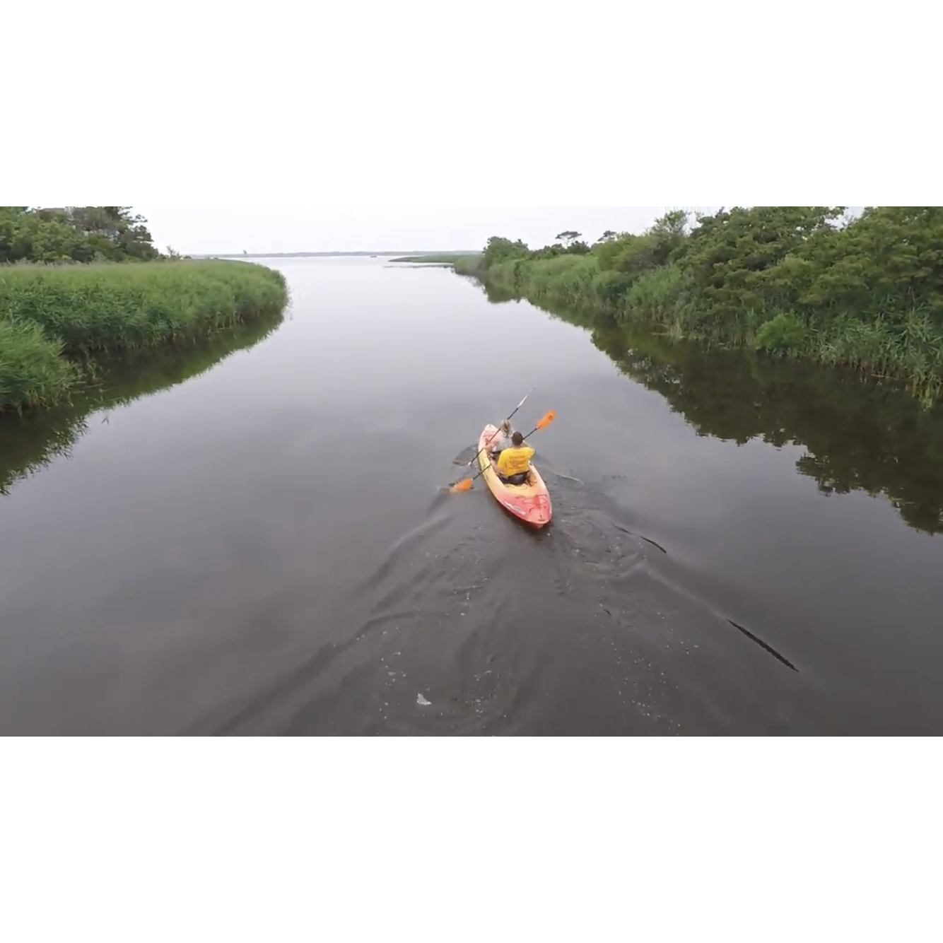 Kayaking together in Virginia Beach