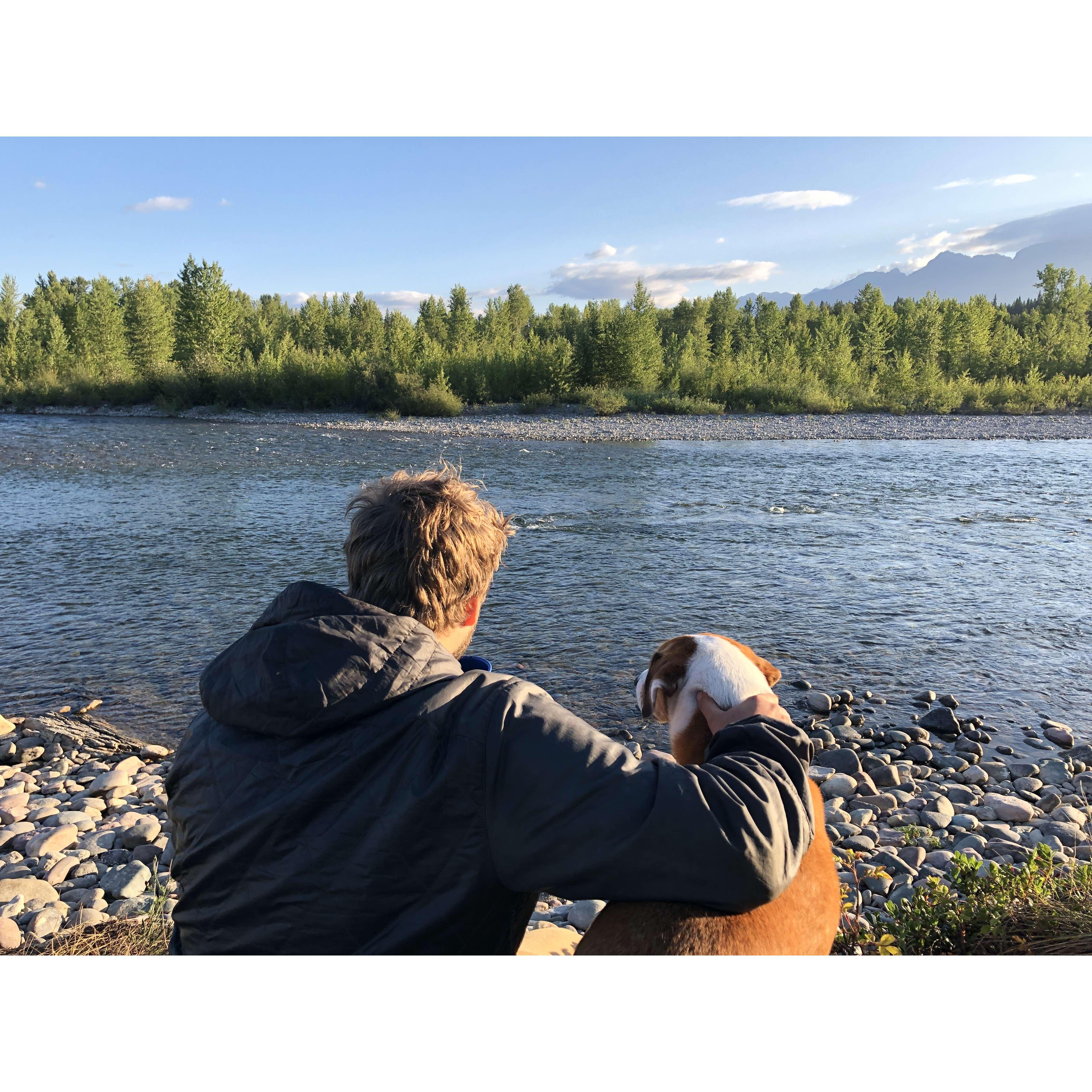 Camping on the North Fork of the Flathead 2020
