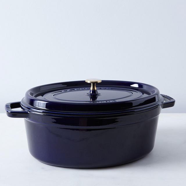 Food52 x Staub Braiser with Lid, 3.5QT, 3 Colors, Stainless Steel or Brass  Knob on Food52