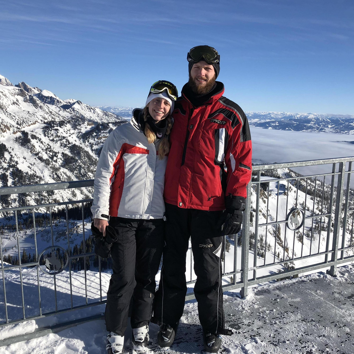 Jackson Hole. Kevyn learned to ski