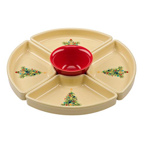 5pc Christmas Tree Entertaining Set