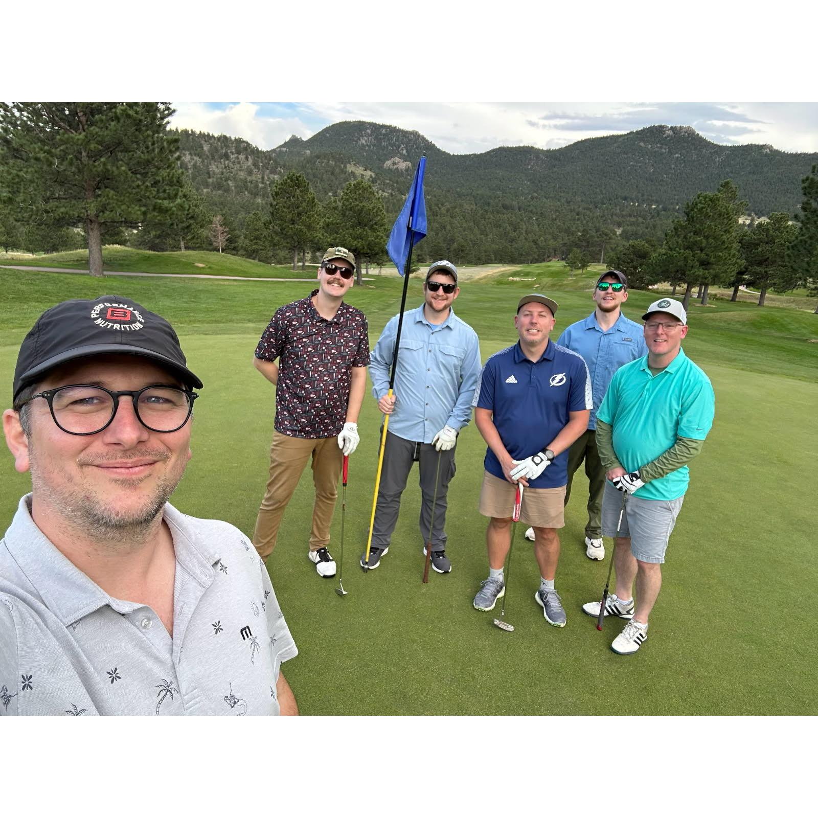 He had a lot of fun playing golf with the guys