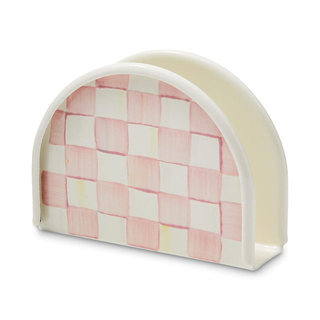MacKenzie-Childs Rosy Check Napkin Holder