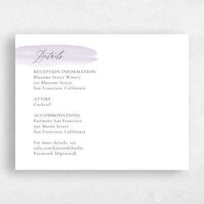 Lilac, Purple Wedding Enclosure - Violin