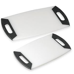 Oneida® Colourgrip® Charcoal Handle 20-Inch Cutting Board in White