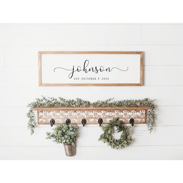 Personalized Last Name Sign | Modern...