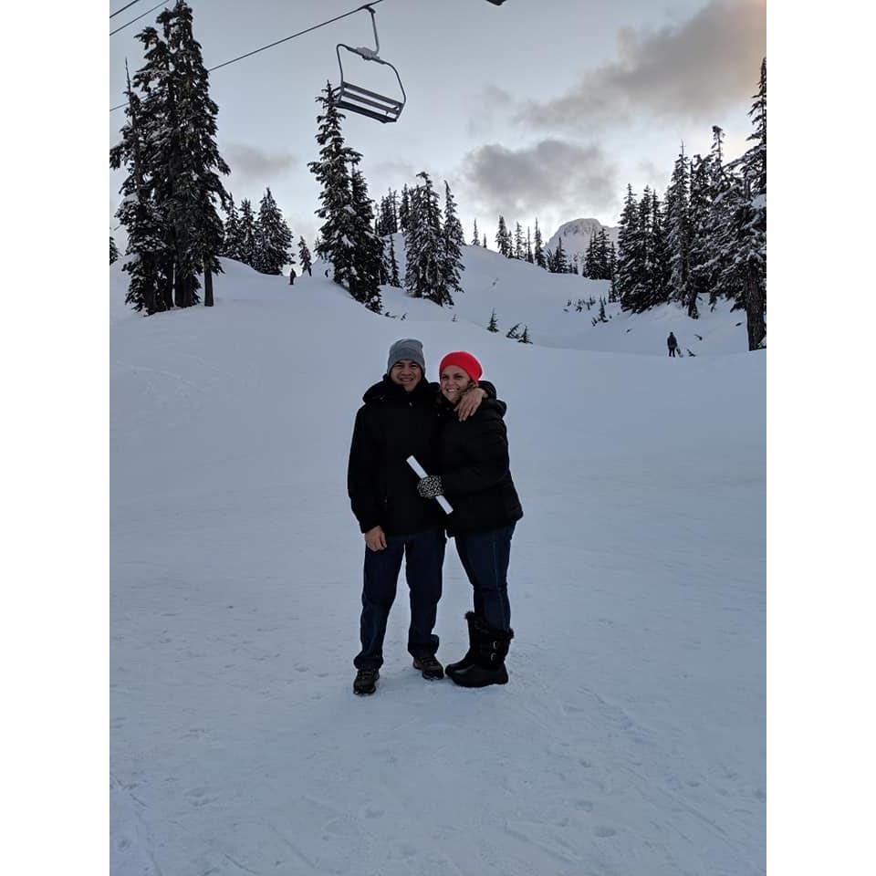 Playing in the snow proved to be a little romantic and a lot cold!
