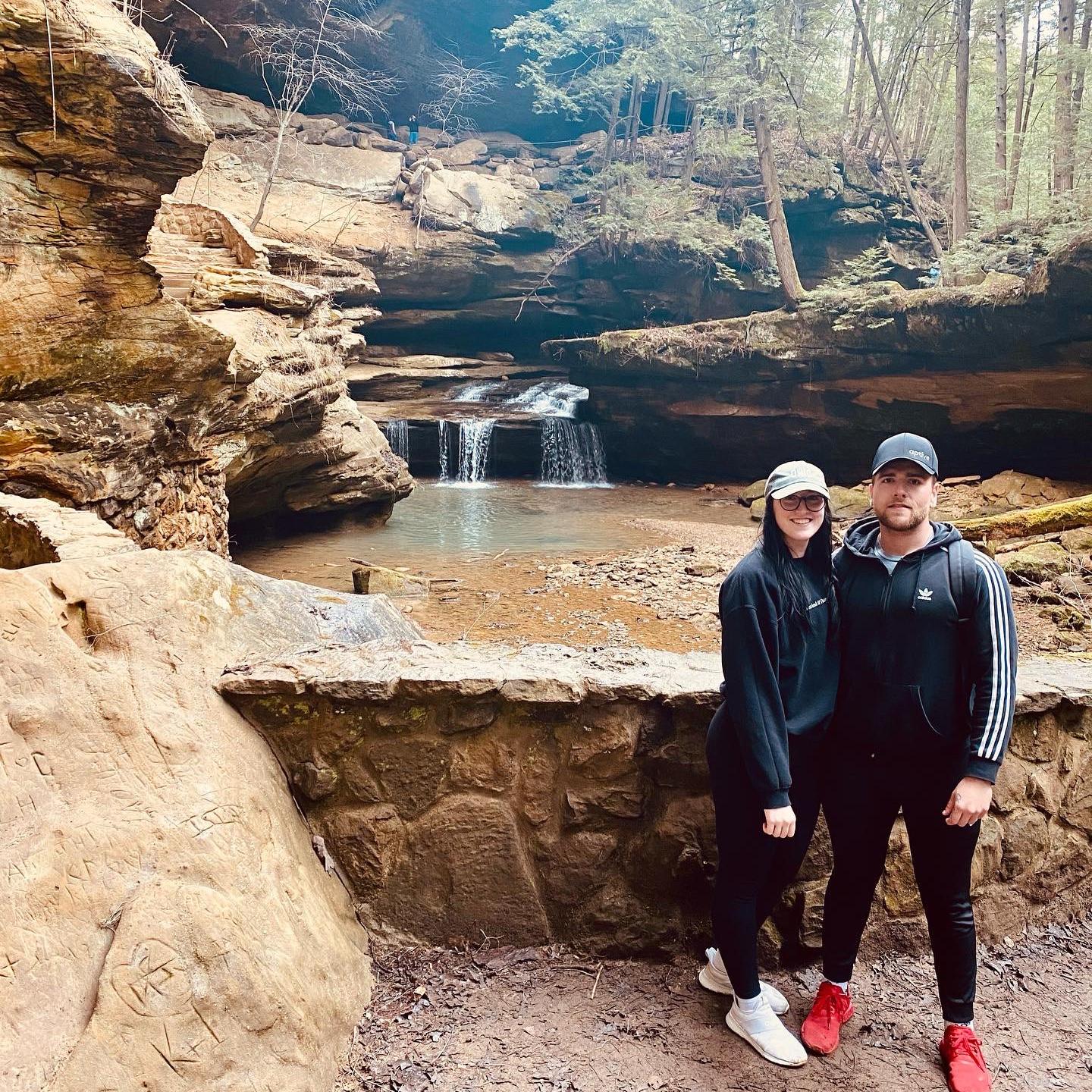When we went hiking with Dave around our 2 year anniversary