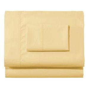 Pima Cotton Percale Queen Sheet Set - Sunlight