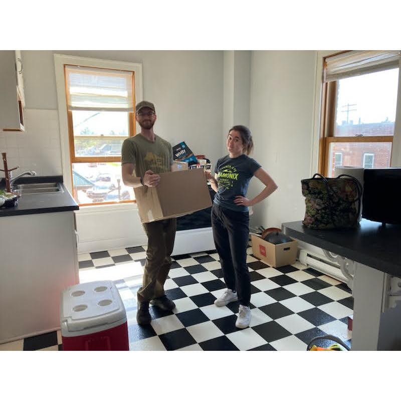 Luke moving into his new apartment (our future place together)