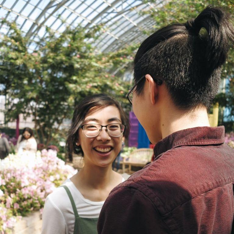 One of our first dates to Garfield Park Conservatory!