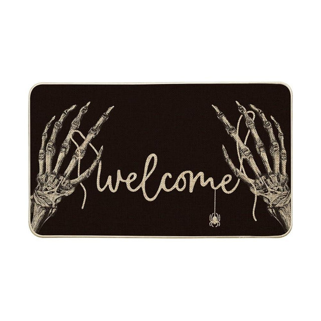 Artoid Mode Hand Bone Halloween Welcome Doormat, Home Decor Low-Profile Switch Rug Door Mat Floor Mat for Indoor Outdoor 17x29 Inch