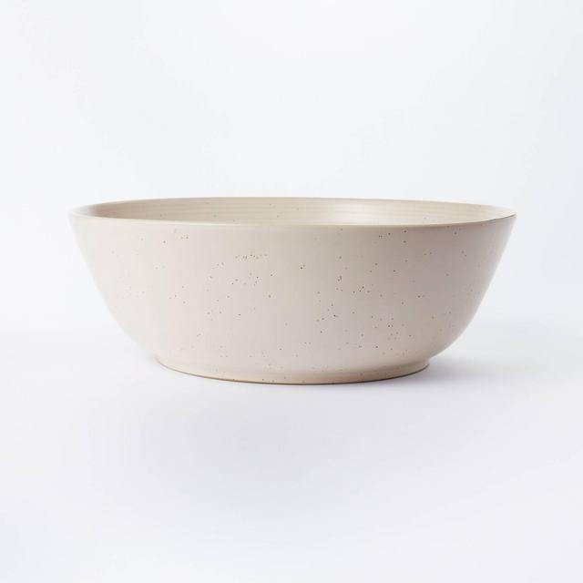 304oz Stoneware Ribbed Large Serving Bowl Cream – Threshold™ designed with Studio McGee