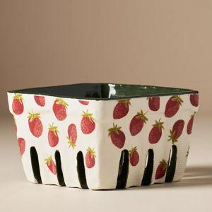 Fruta Stoneware Berry Basket
