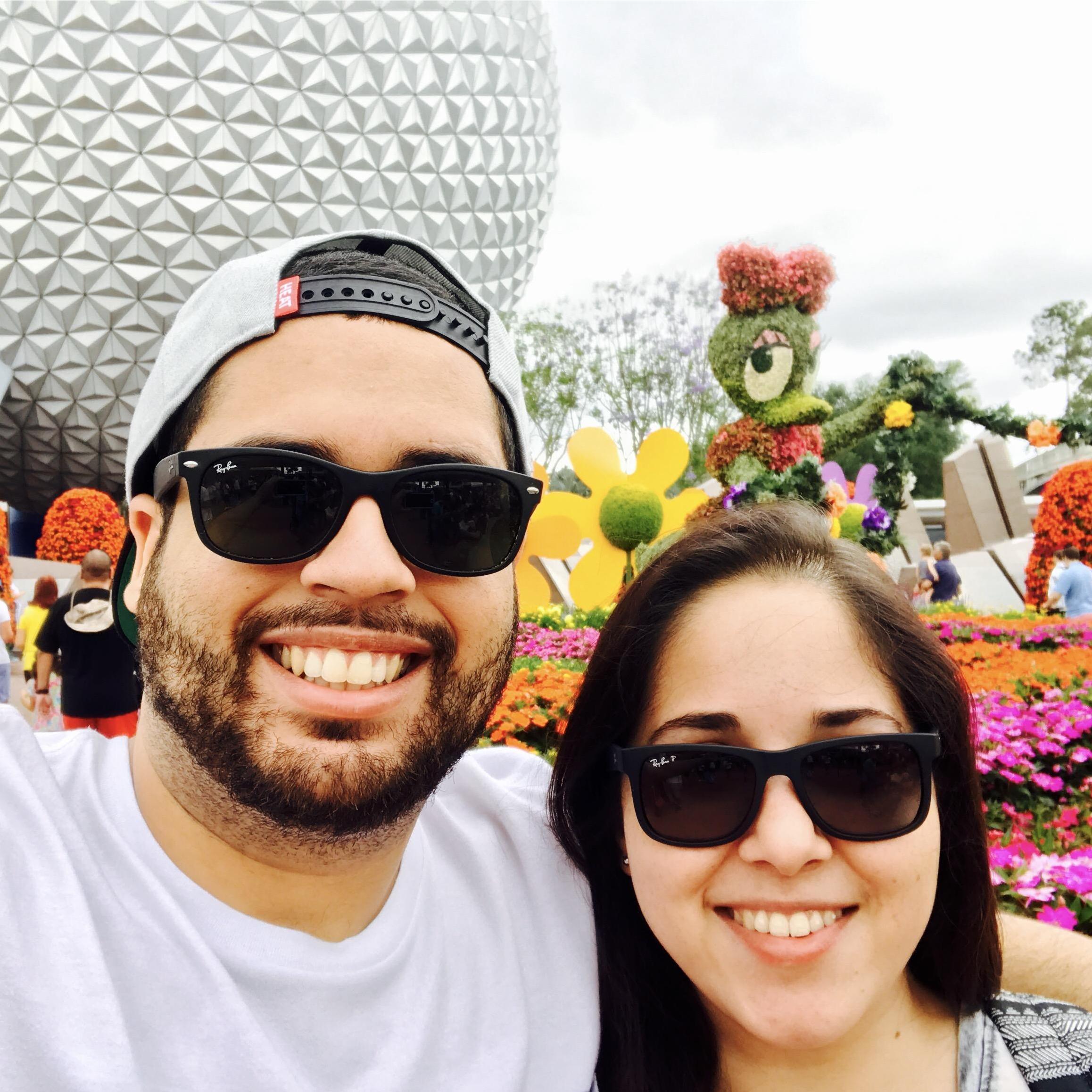 Our first trip to Epcot back in 2017.