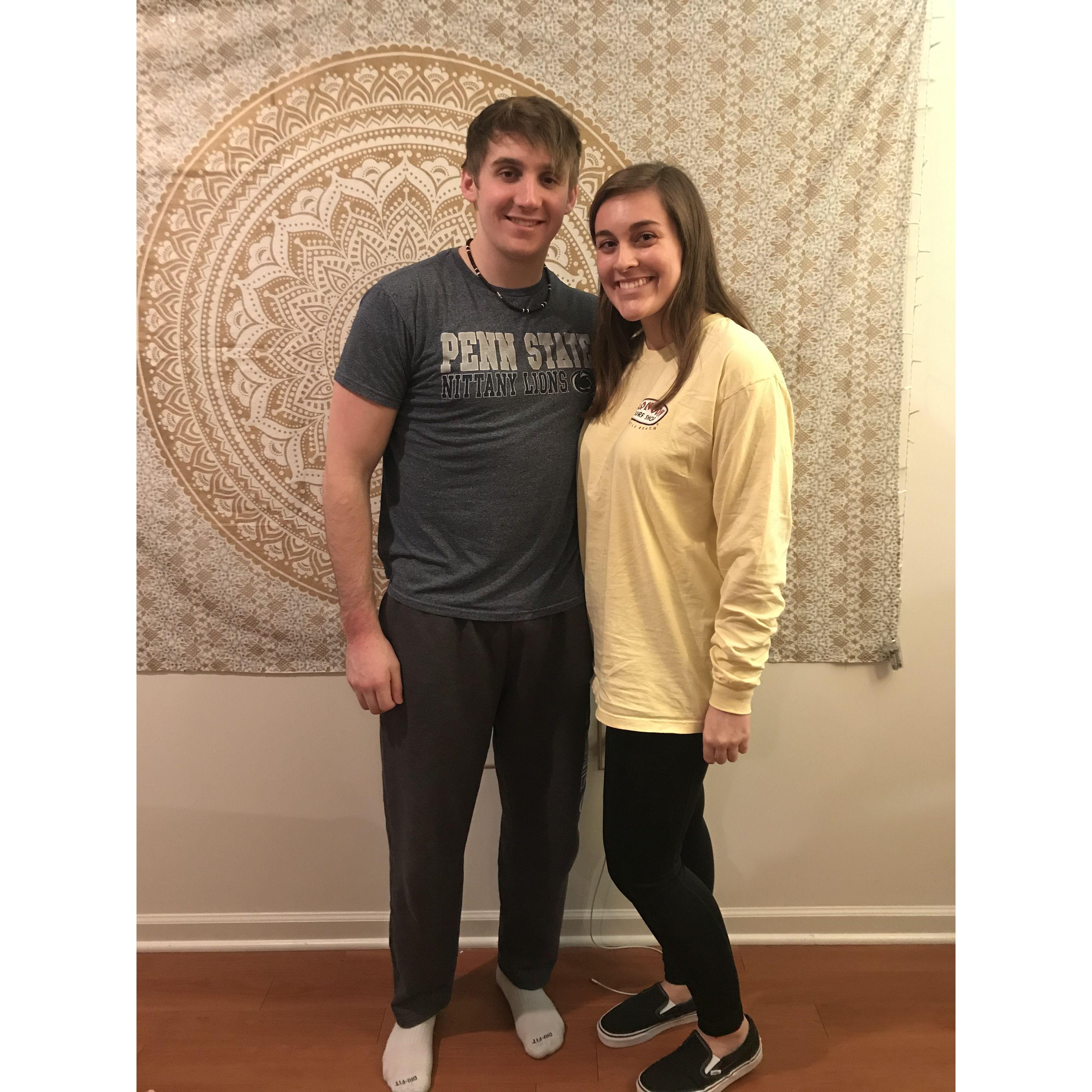 This was our first time meeting in person and the night he asked me to be his girlfriend!