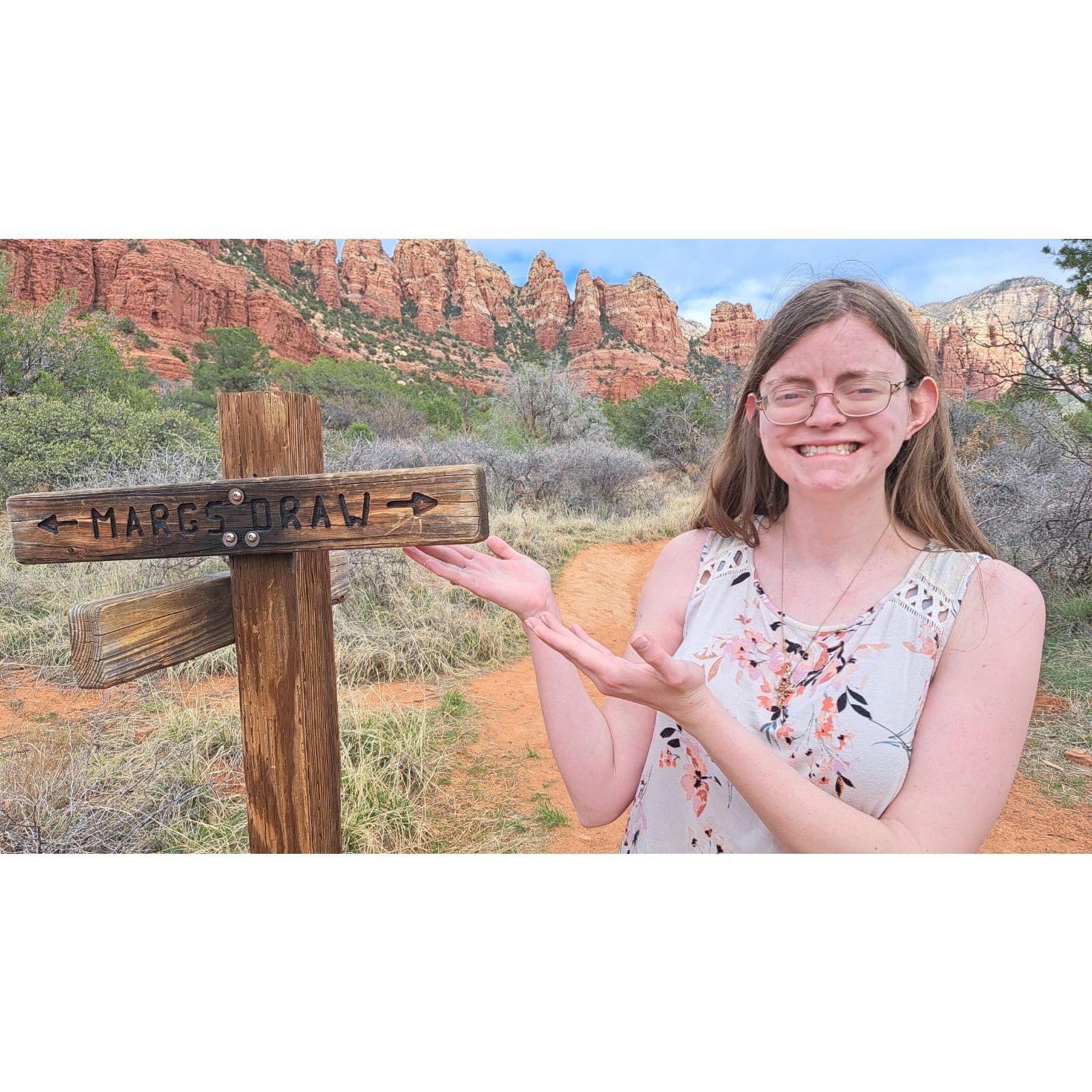 While in Sedona, Zack took us to this cute trail! It was a surprise to me and was very sweet.