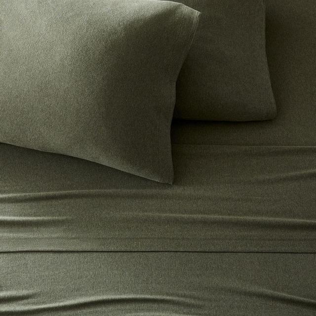 Jersey Sheet Set, Cal. King, Dark Olive