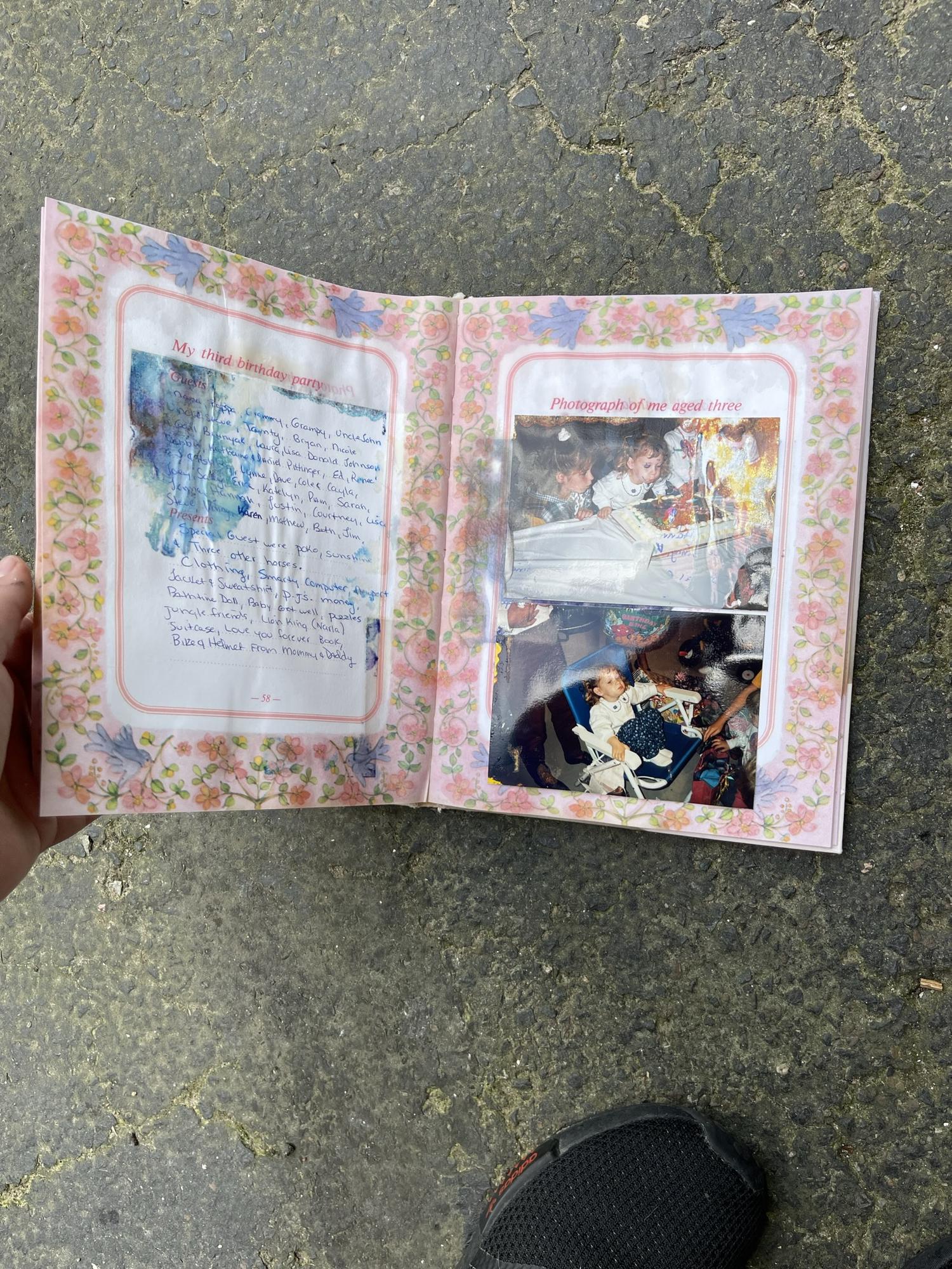 bye bye to Laura's baby book