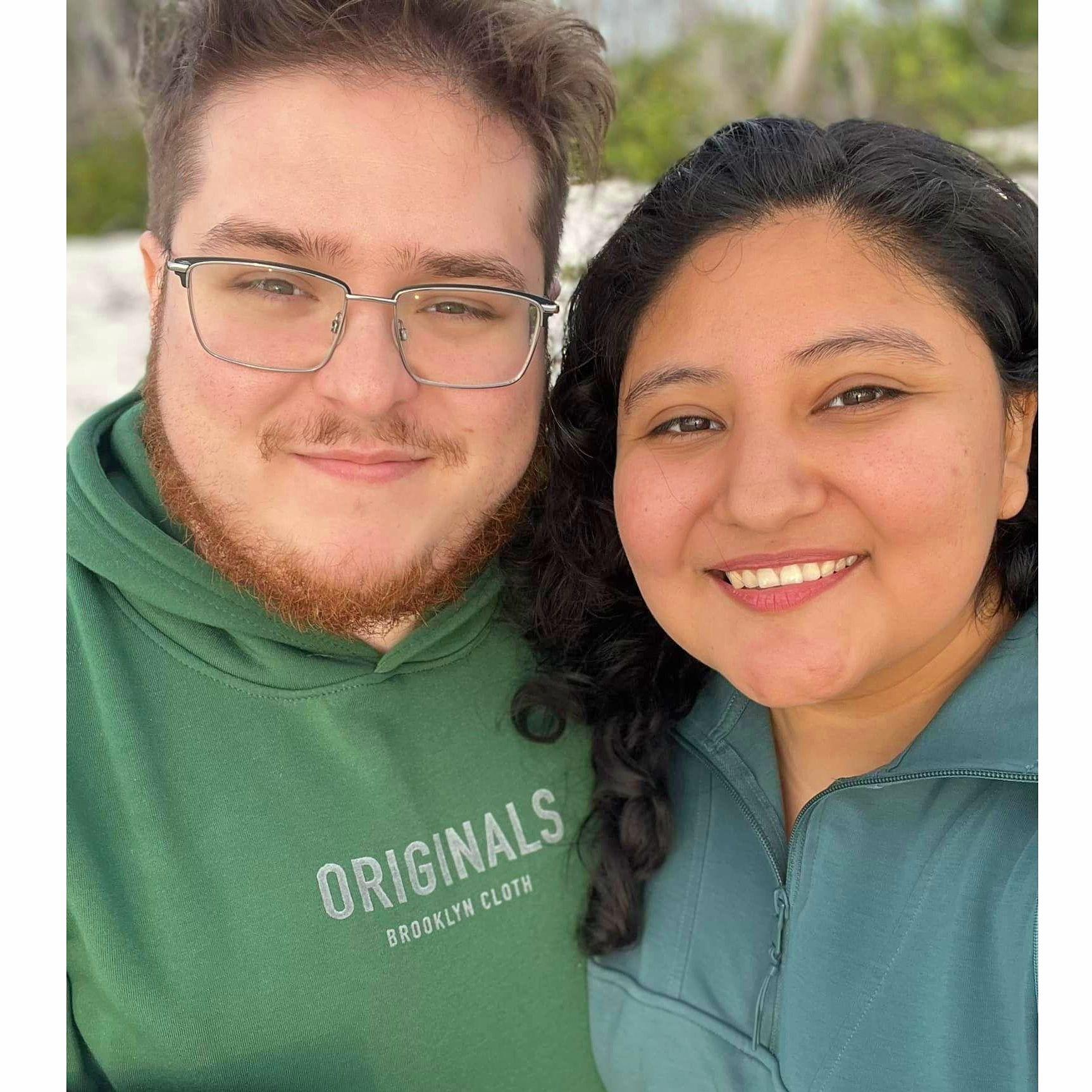Noah popped the question while the sun was setting.