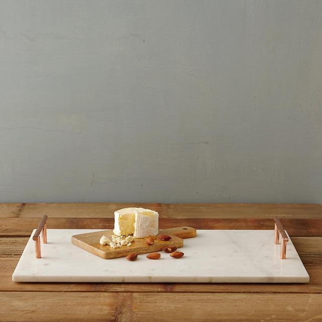 Copper Handle Serving Tray