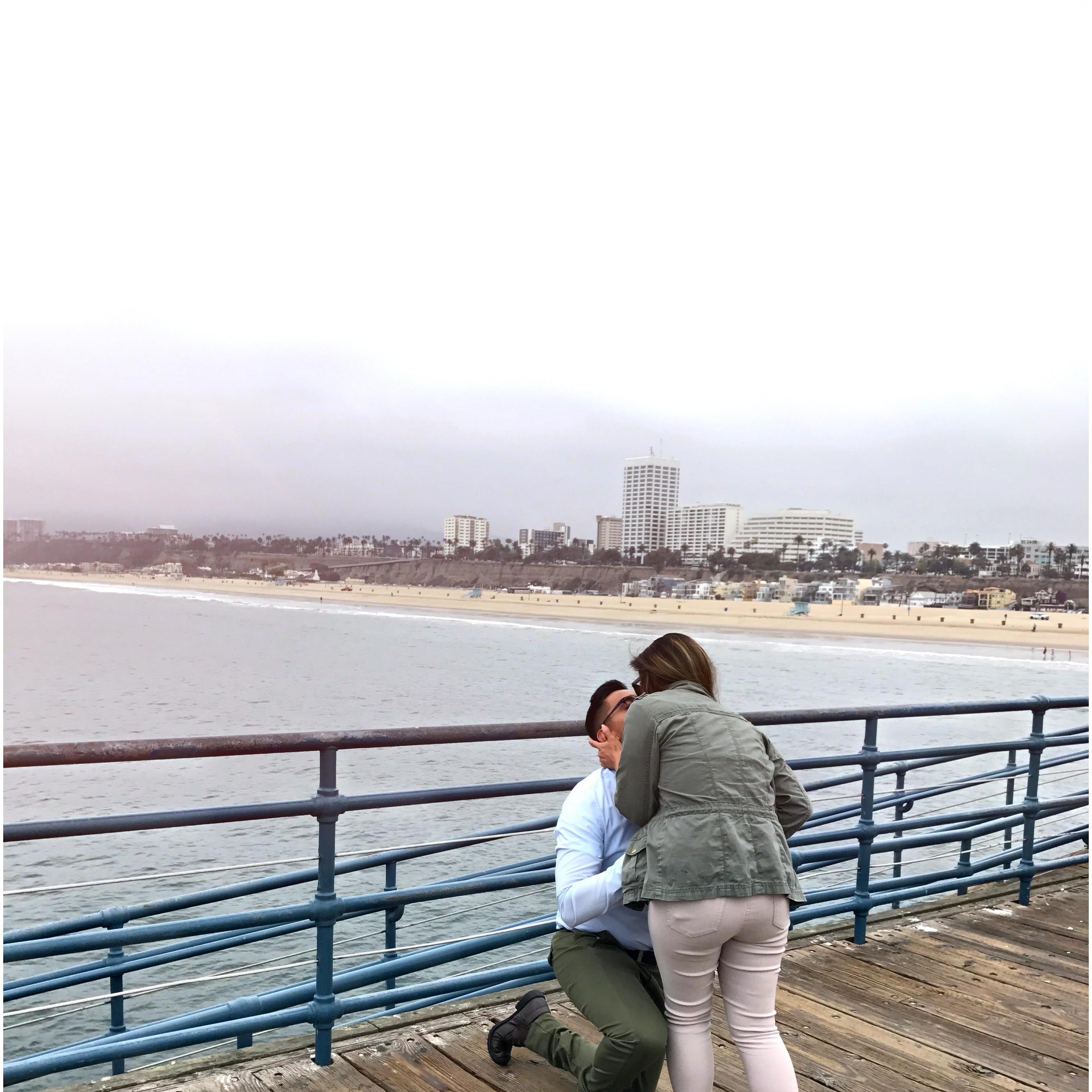 Say YES!! in Santa Monica Pier, CA