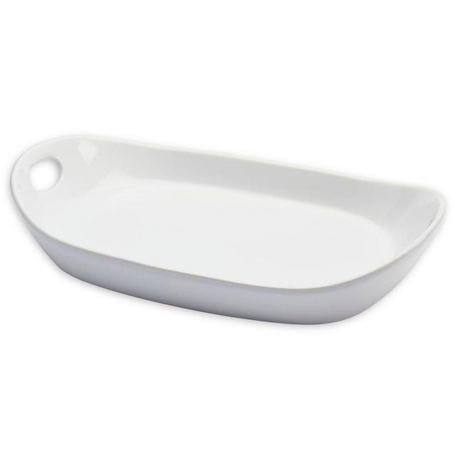 Tabletops Gallery® Large Rectangular Platter in White