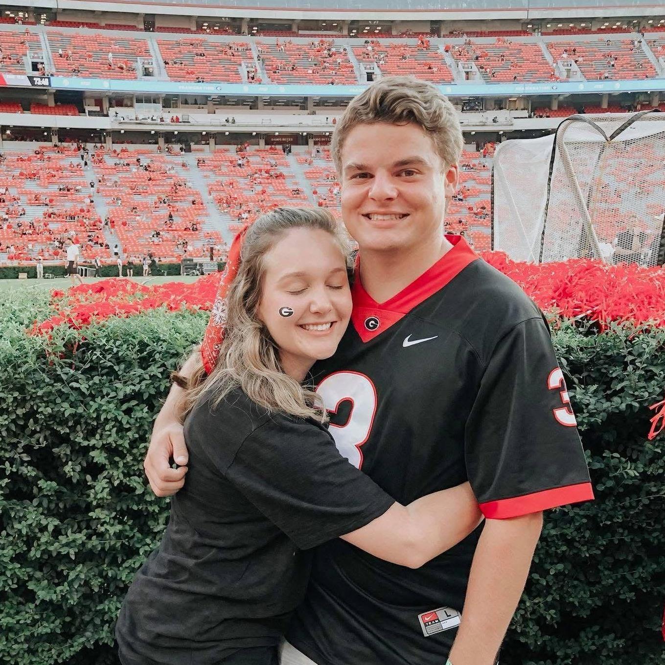 Going to UGA games together now that Chris was a student!