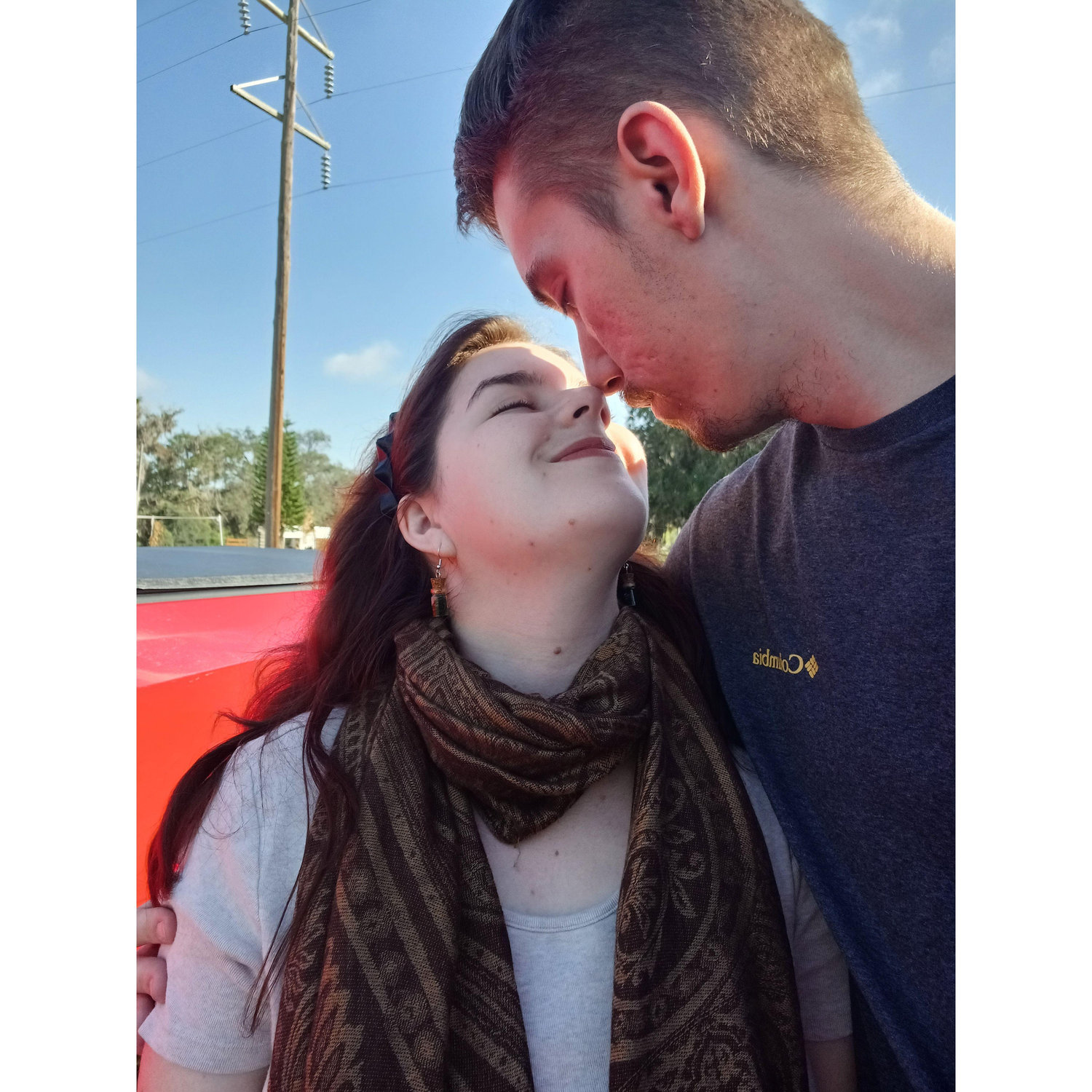 A tender moment at Renninger's Flea Market to see Kaley's bakery.