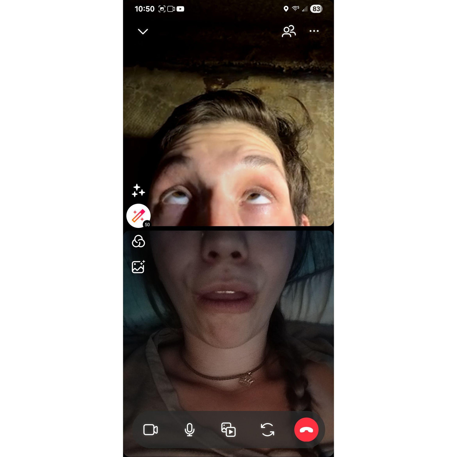 Crafting the perfect portrait on facetime while Jacob's fishing