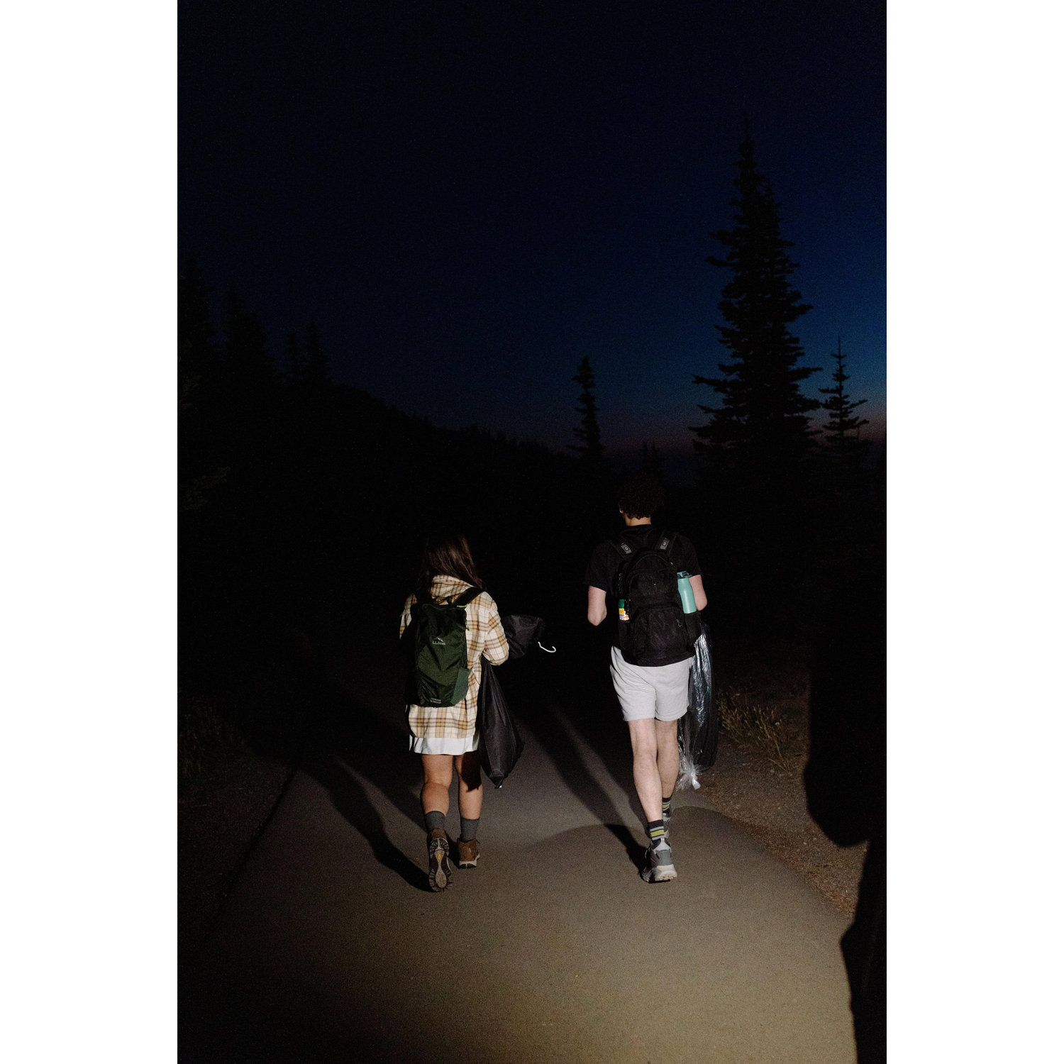 Hiking up Hurricane Hill
