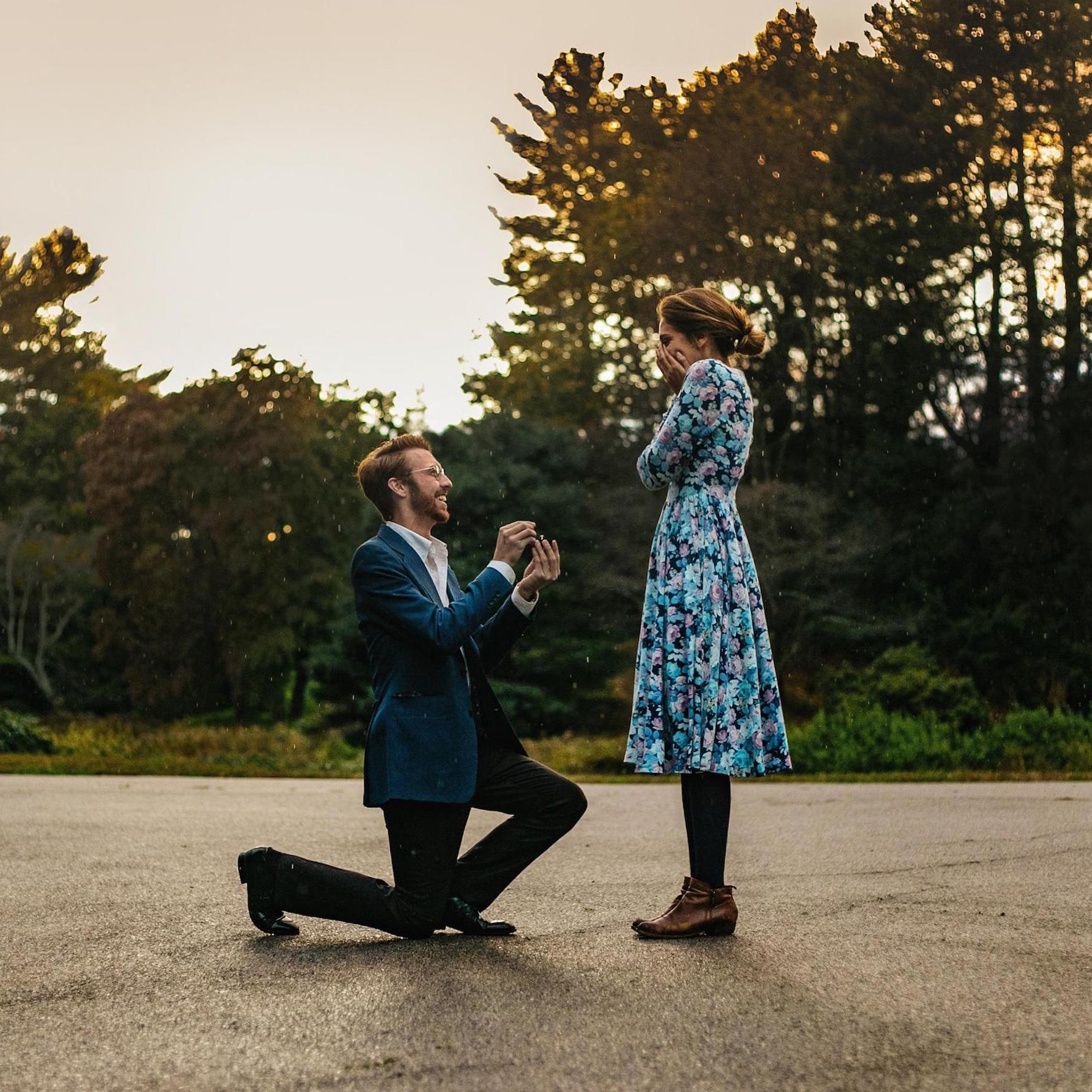 After brunch at our favorite spot in New England, a day of apple picking in beautiful North Andover, and a wee walk through the Arboretum - Paul popped the big question and Brittney said YES!