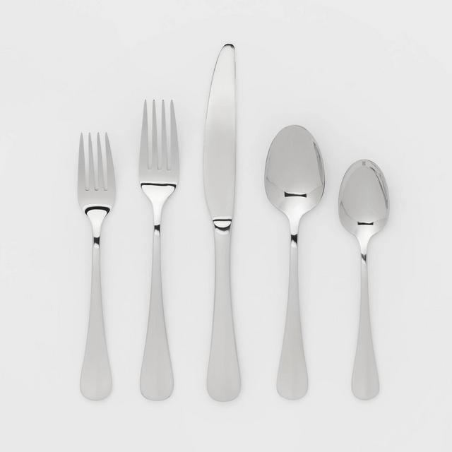 20pc Stainless Steel Sussex Silverware Set - Threshold™